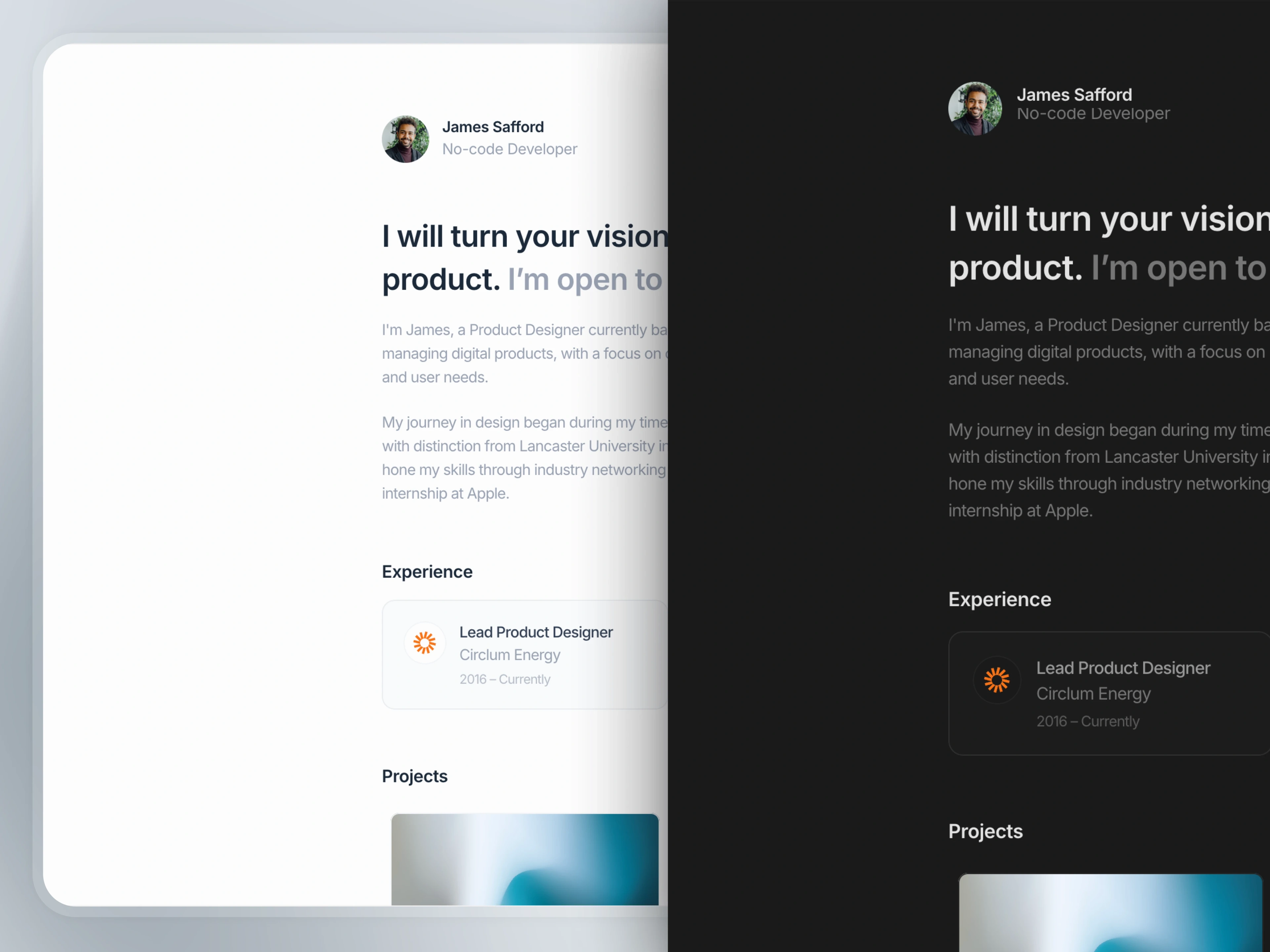 Refolio Project Screenshot